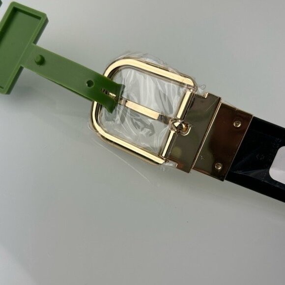 Kate Spade White Genuine Leather Belt Sz Medium Interchangeable to Black main image 9